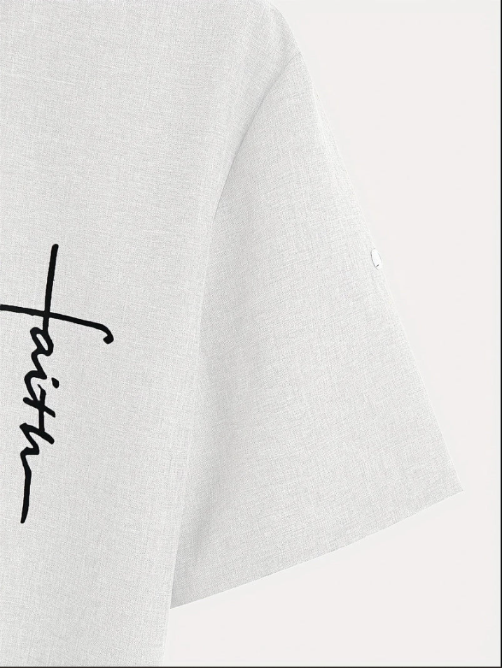 Unai | Elegante camisa de manga corta con cuello alto